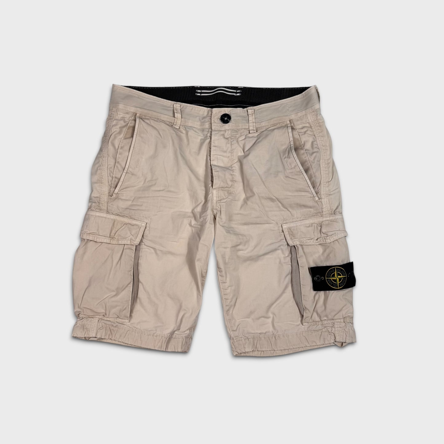 Stone Island Beige Cargo Shorts W30