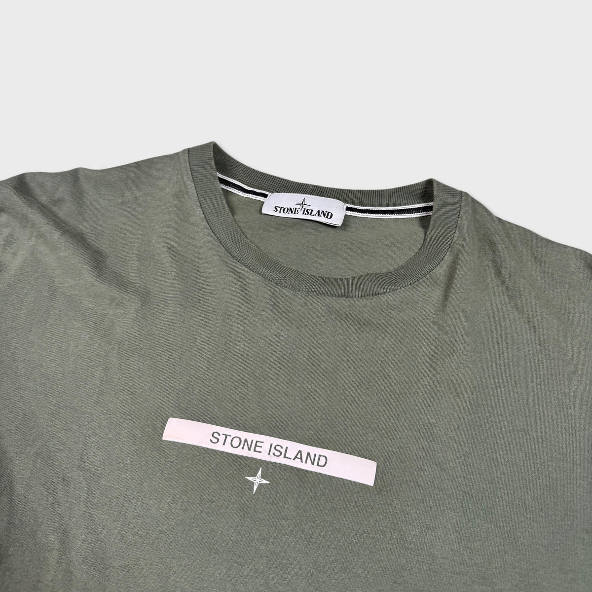Stone Island Olive Graphic T-Shirt L