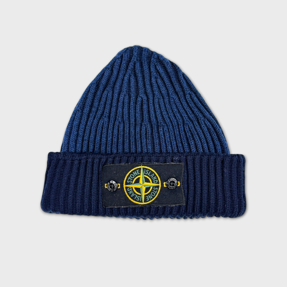 Stone Island Two-Tone Badge Beanie OS