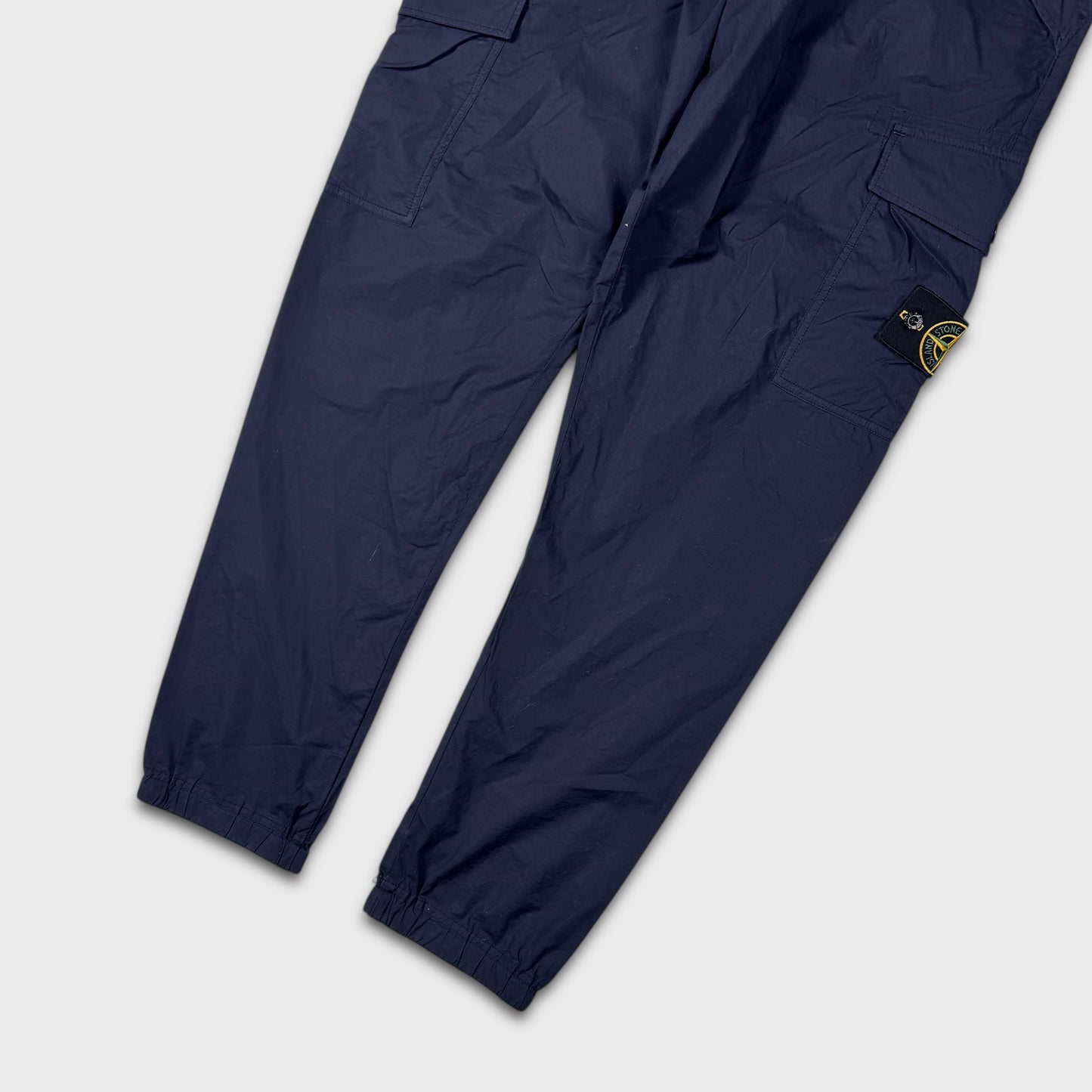 Stone Island Navy Tela Cargo Pants W36