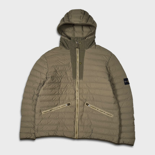 Stone Island Olive Loom Woven Down Chambers Stretch-TC Jacket 3XL
