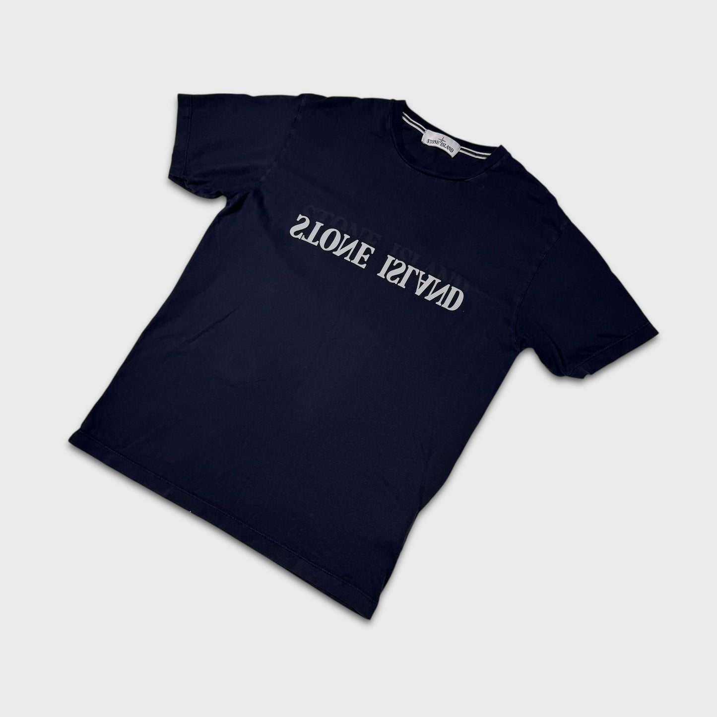 Stone Island Reflective Logo T-Shirt L