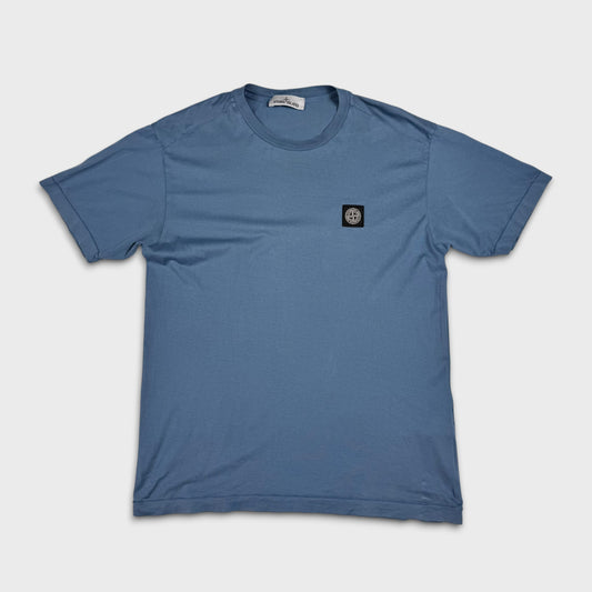 Stone Island Blue Compass Logo T-Shirt L