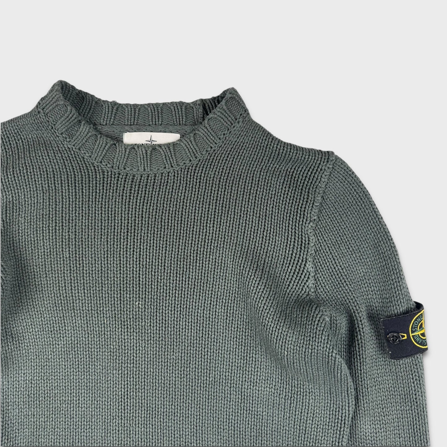 Stone Island Petrol Green Knit Jumper M