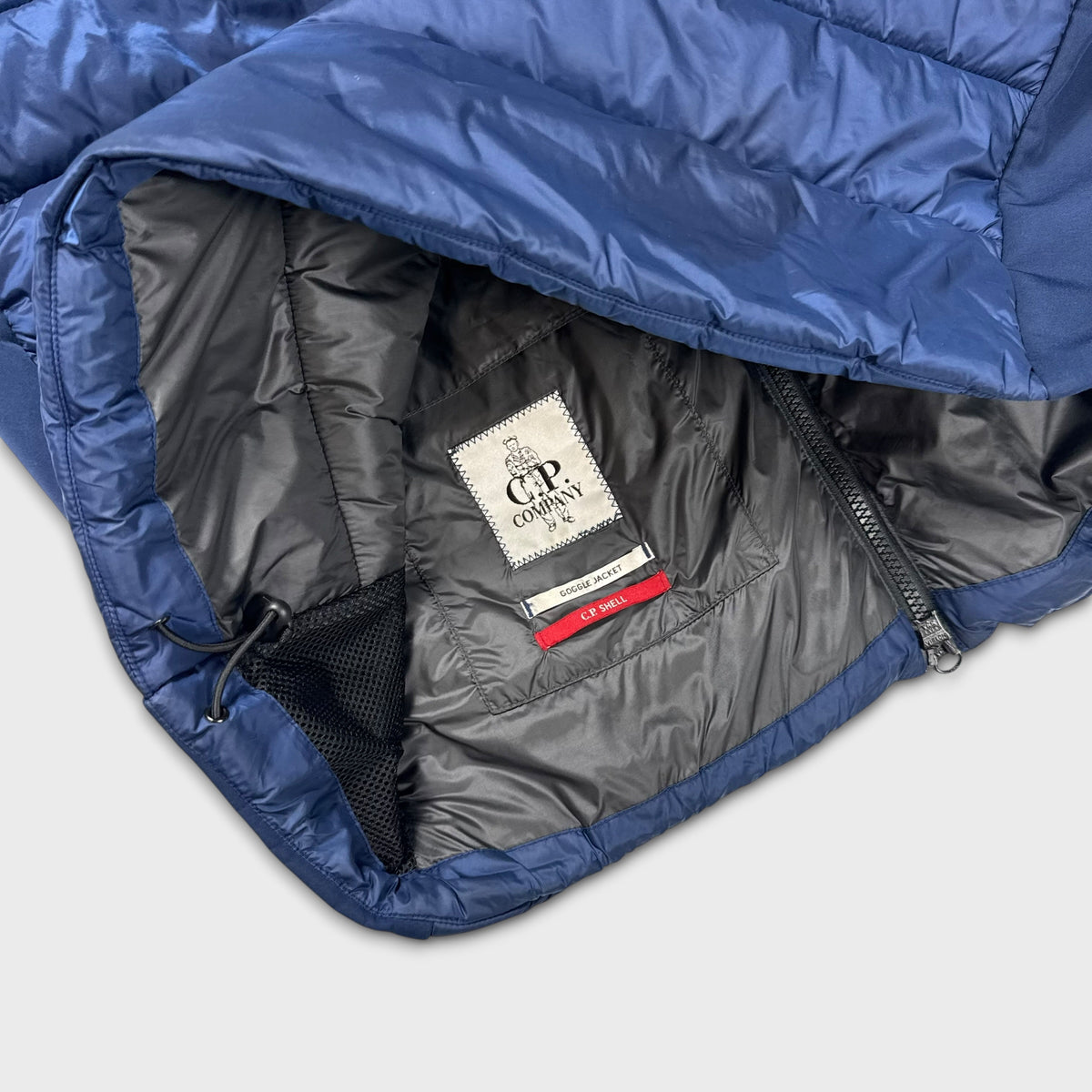 CP Company Navy Hybrid Soft Shell Goggle Jacket XXL