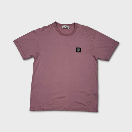 Stone Island Pink Compass Logo T-Shirt M