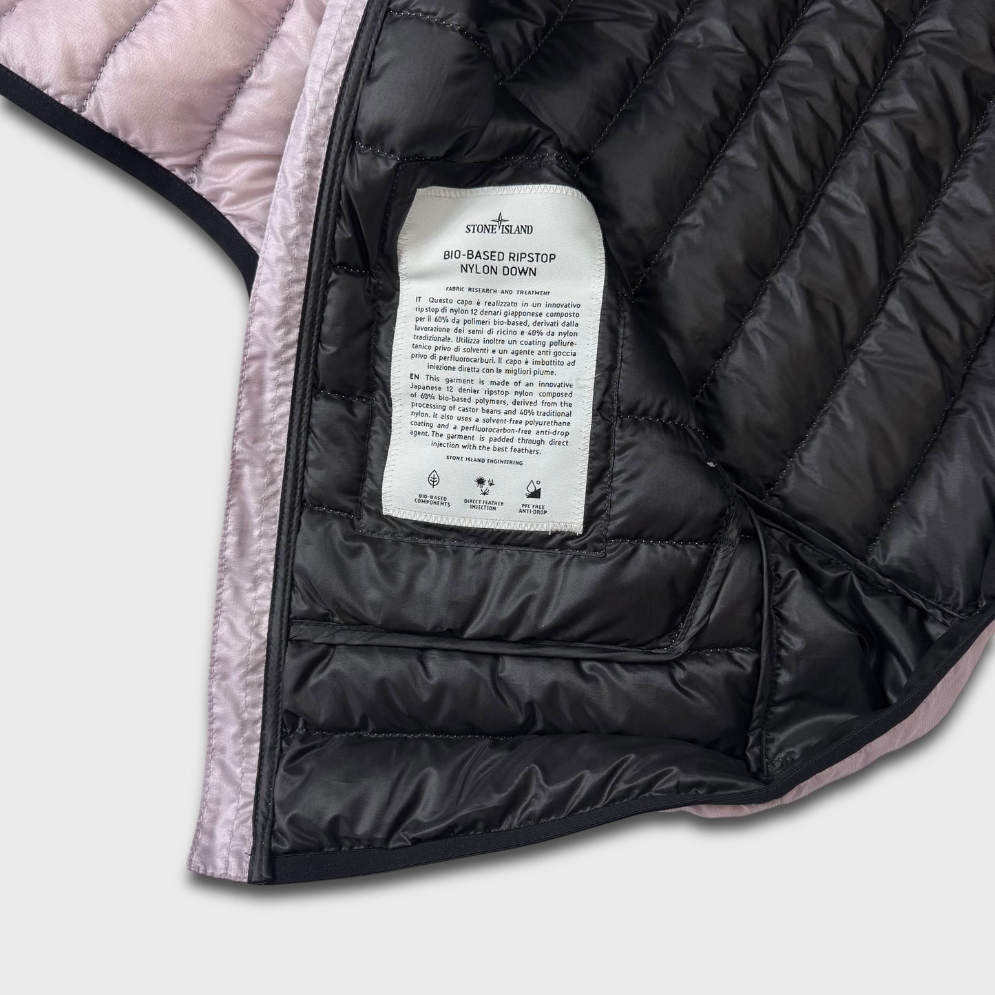 Stone Island Micro Ripstop Bio Pink Gilet Jacket S