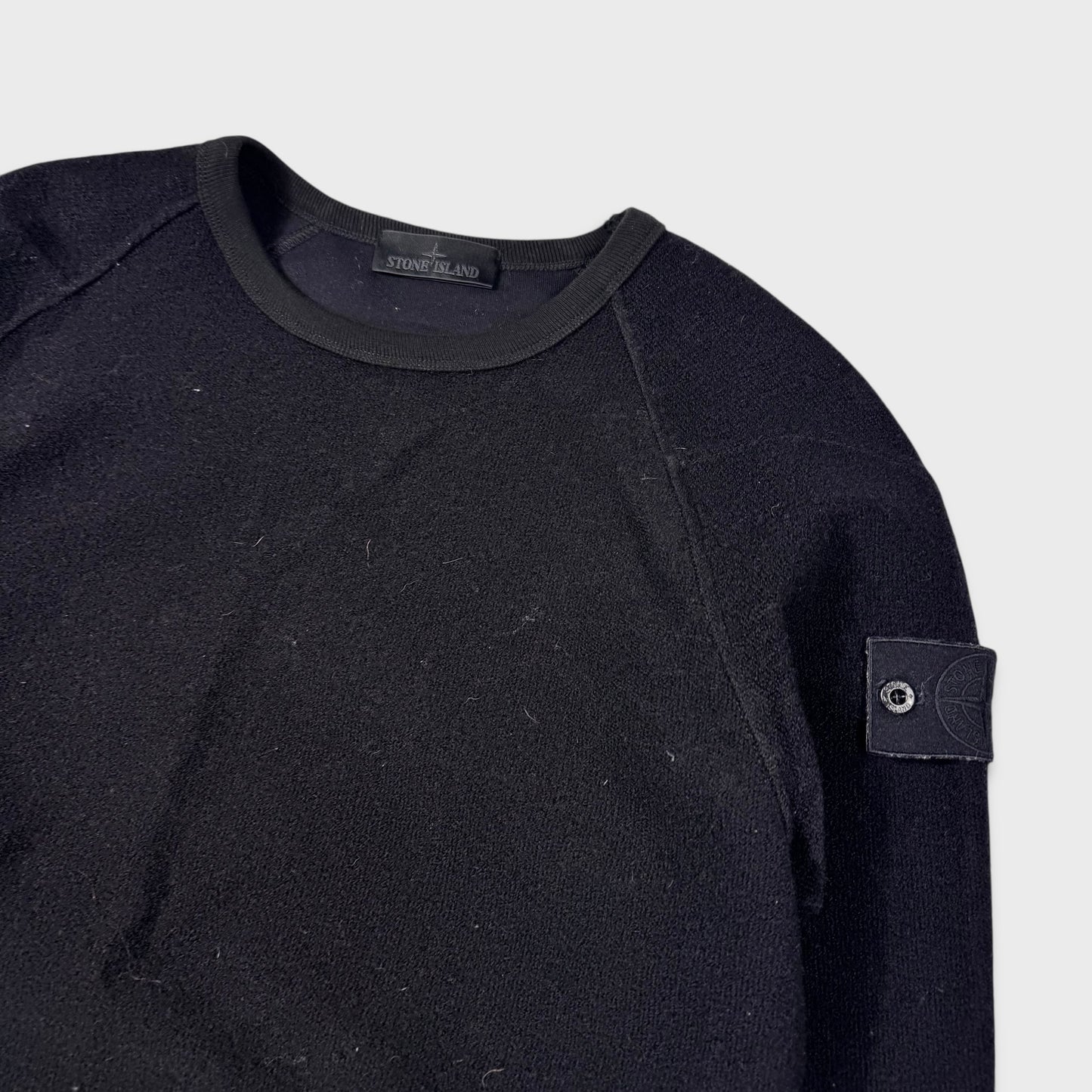 Stone Island Black Ghost Knit Jumper M