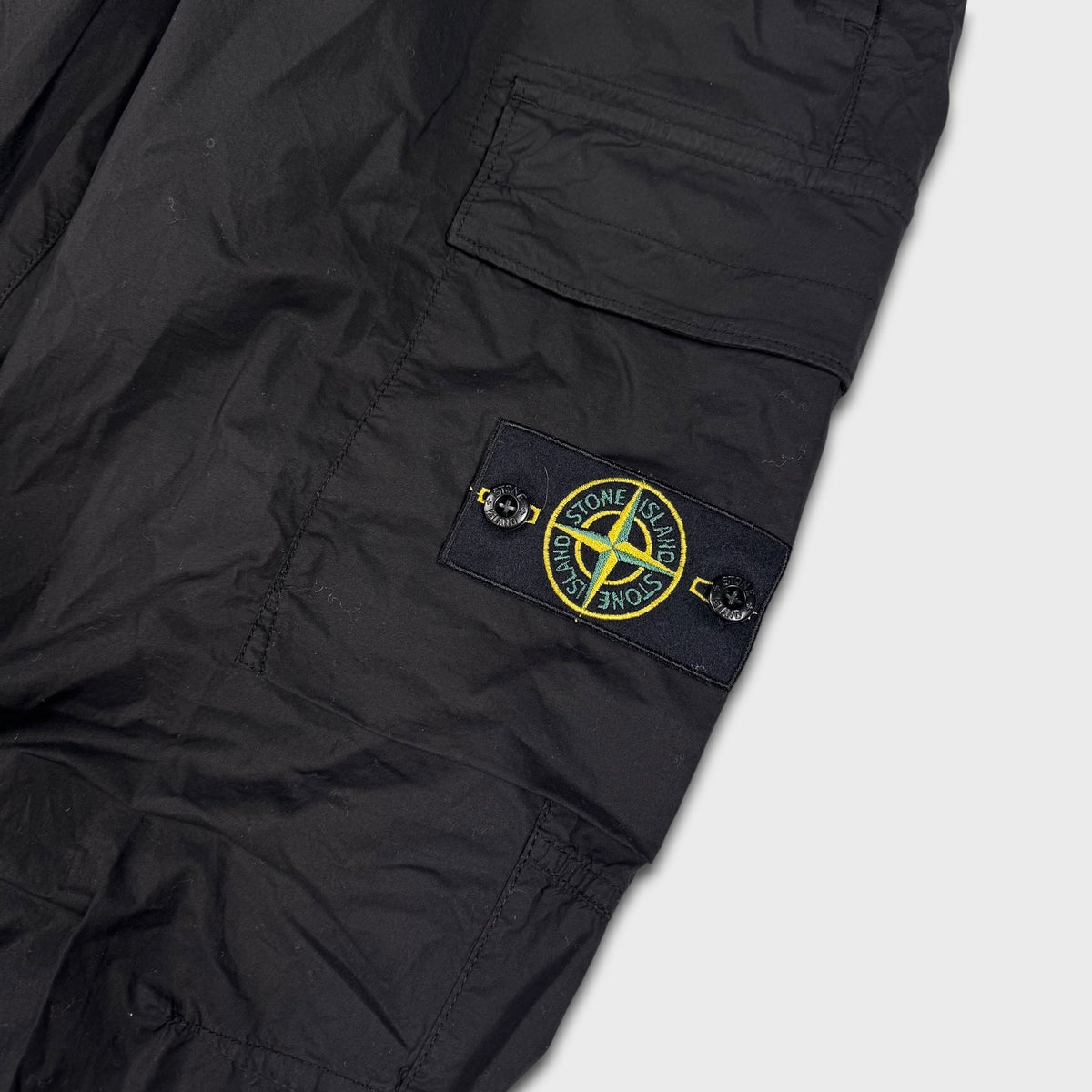 Stone Island Black Tela Cargo Pants W30 NEW