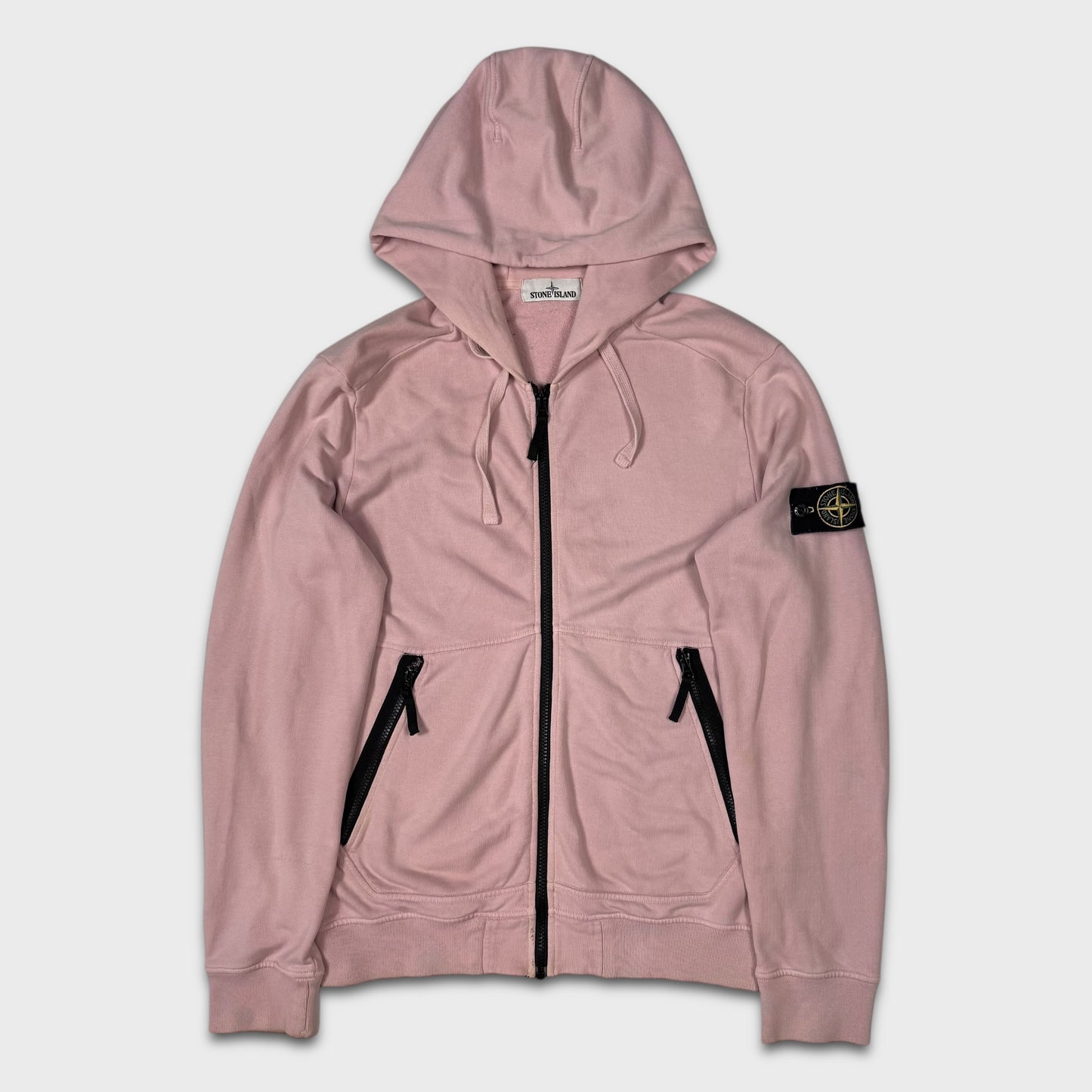 Stone Island Dusty Pink Zip Hoodie L