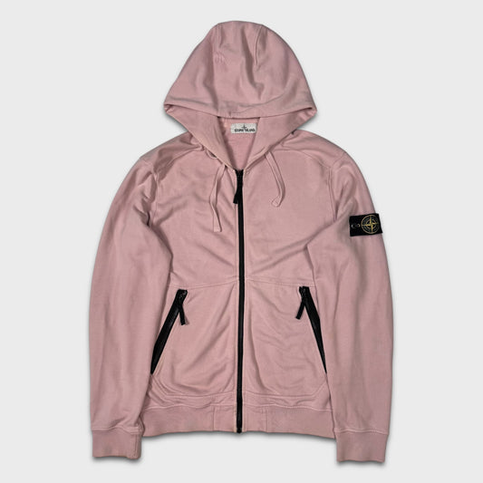 Stone Island Dusty Pink Zip Hoodie L