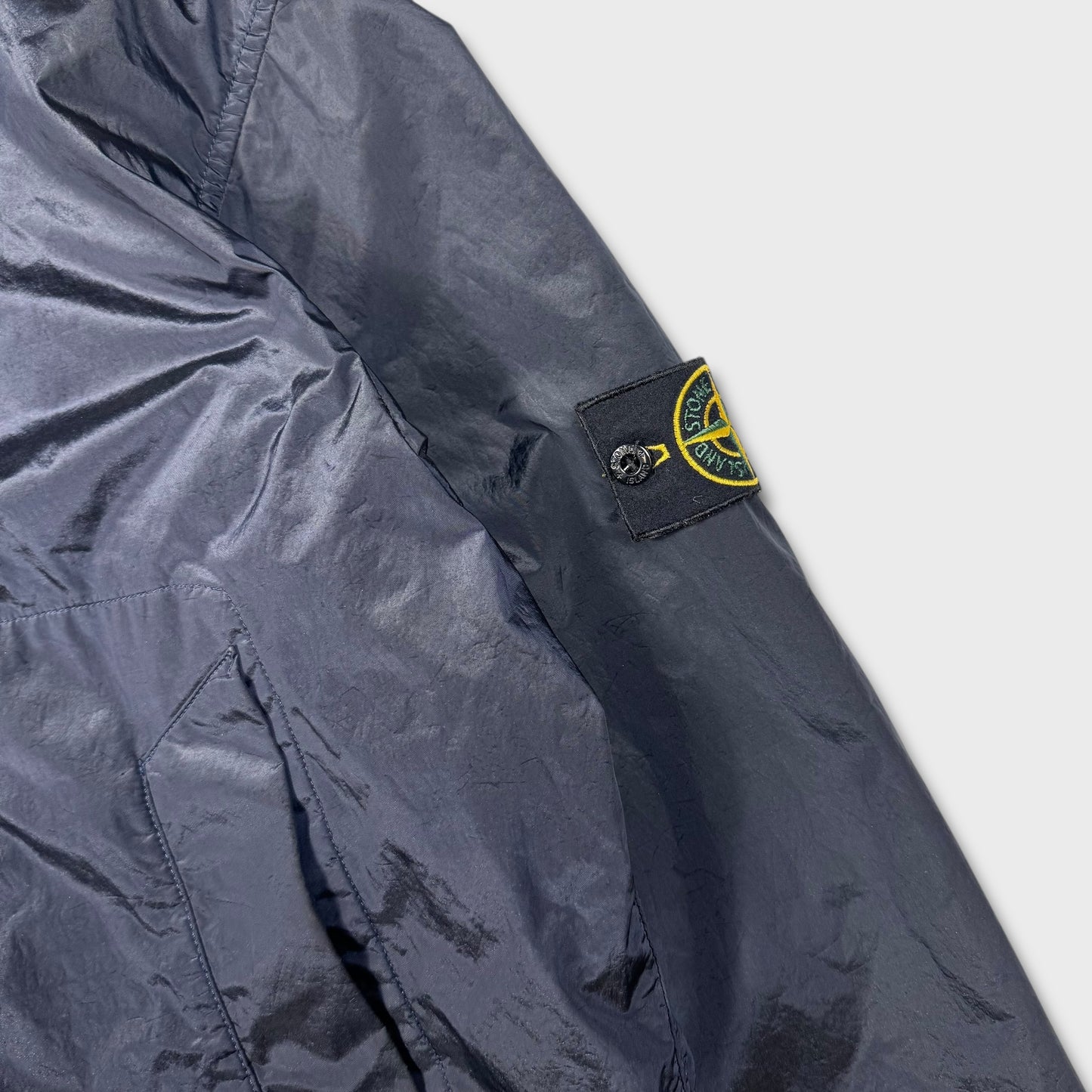 Stone Island 2008 Nylon Shimmer Flock Jacket XL