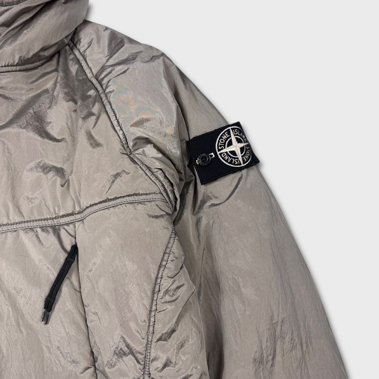 Stone Island 2007 Reversible Orange / Nylon Metal Puffer Jacket S