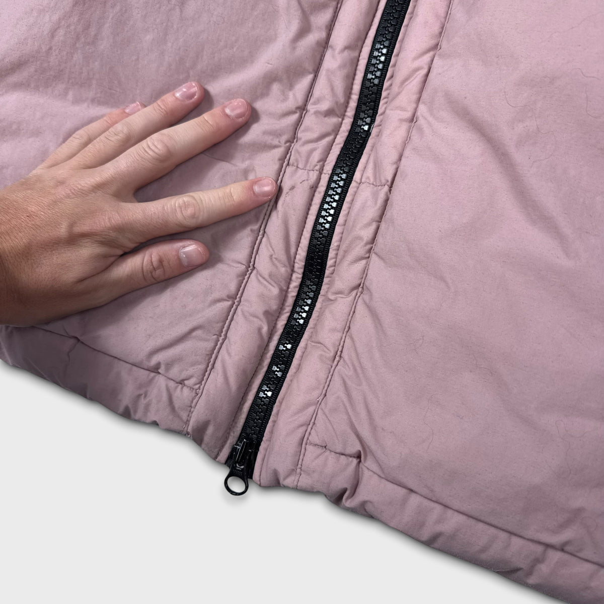 Stone Island Baby Pink Naslan Light Watro Down TC Puffer Jacket L