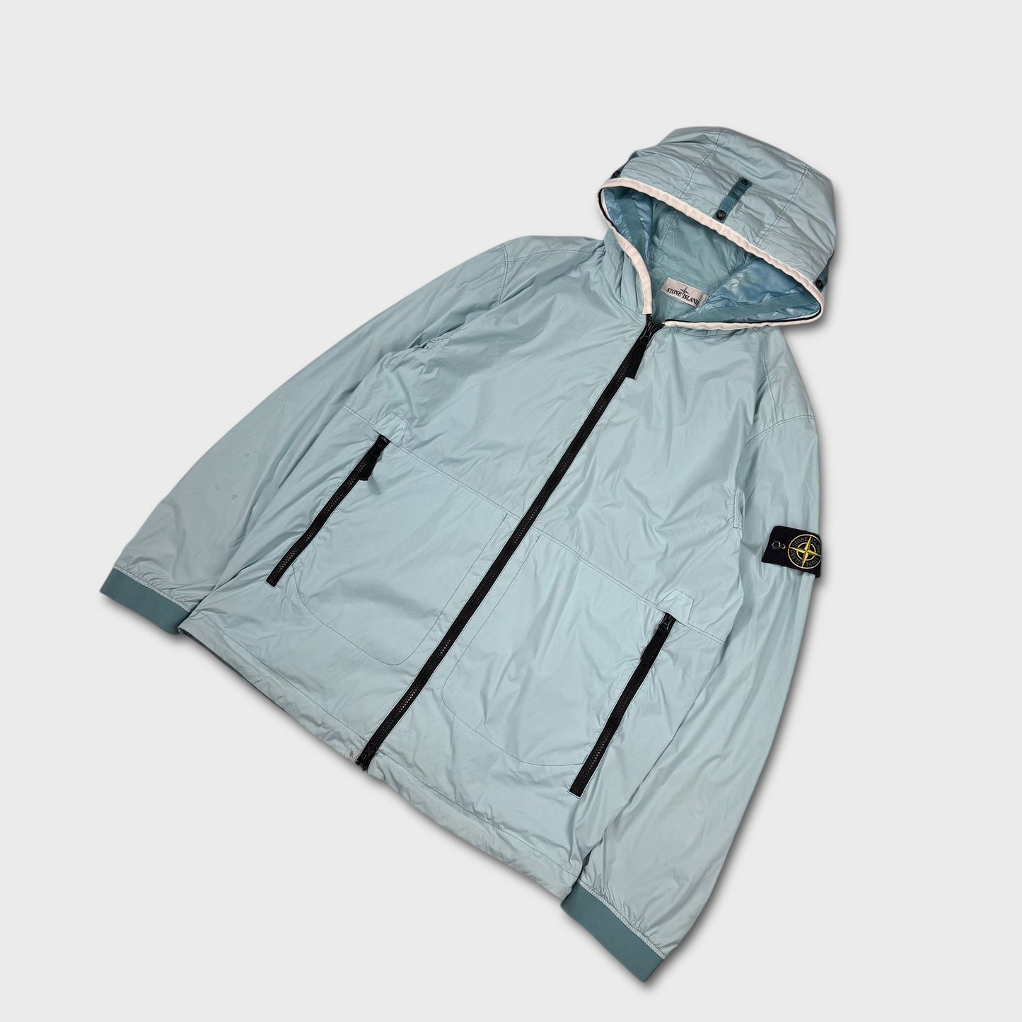 Stone Island Sky Blue Skin Touch Nylon-TC Jacket L