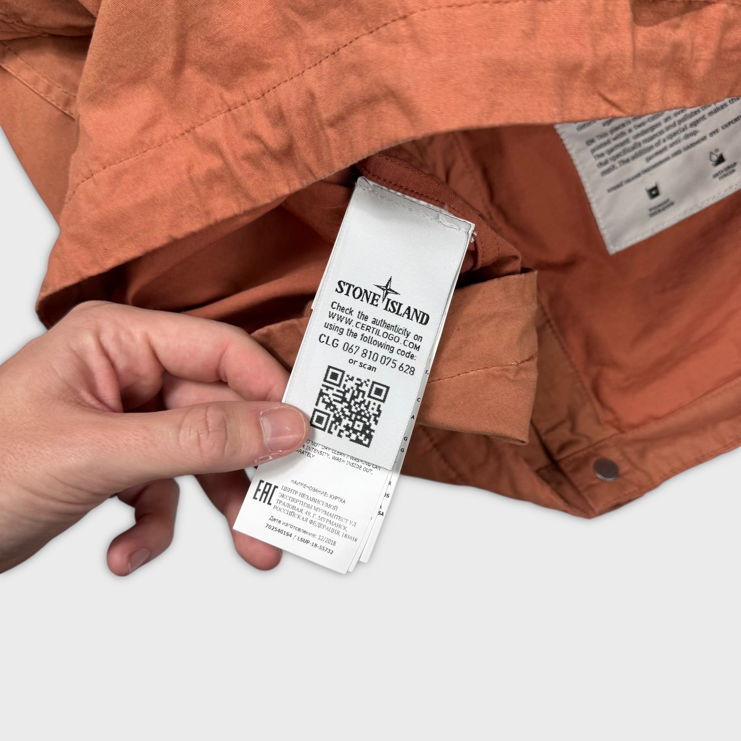 Stone Island x Supreme Brushed 2C Camo Riot Mask Jacket S