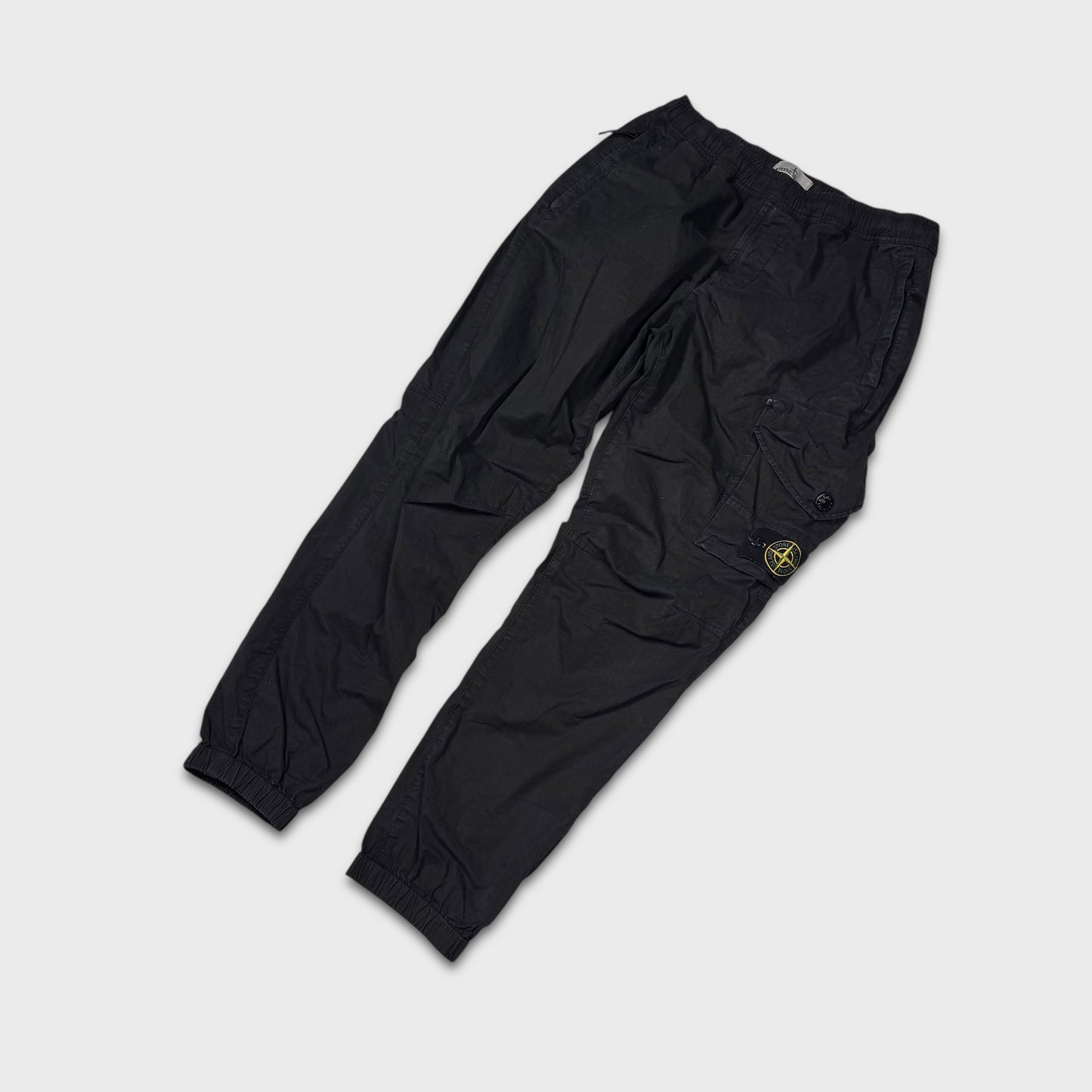 Stone Island Black Cargo Pants W30