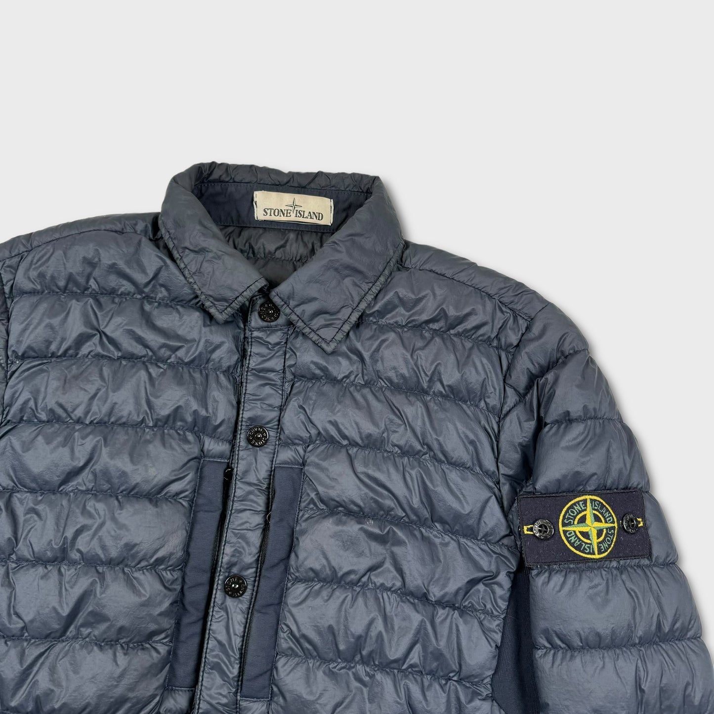 Stone Island Navy Padded Overshirt S