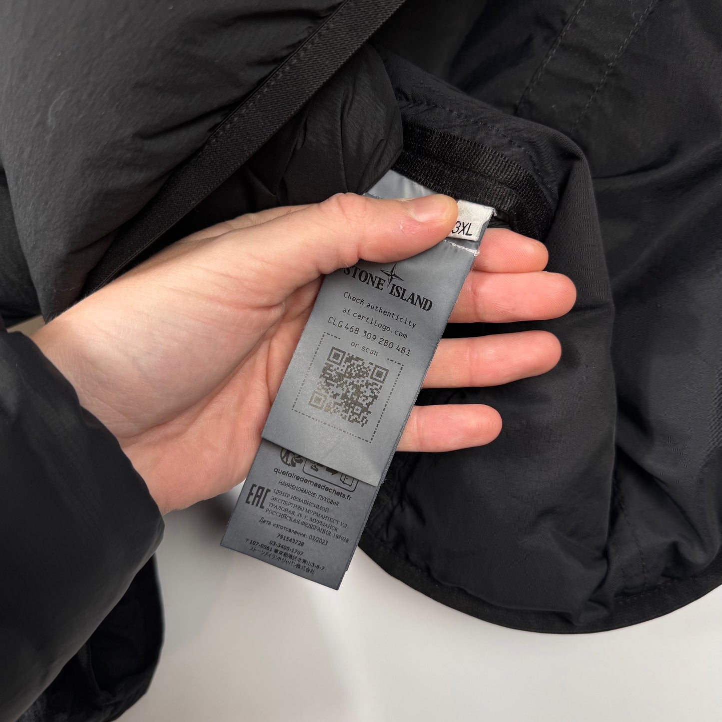 Stone Island Seamless Nylon Tunnel Down Jacket BNWT 3XL