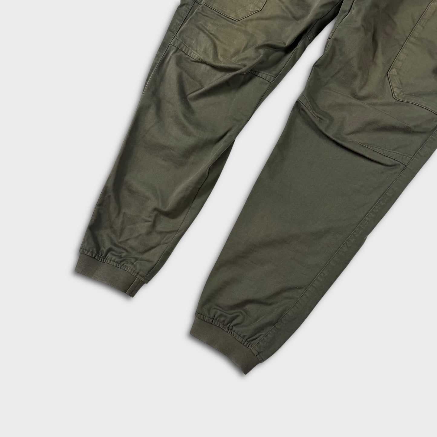 Stone Island Olive Tela Cargo Trousers W34