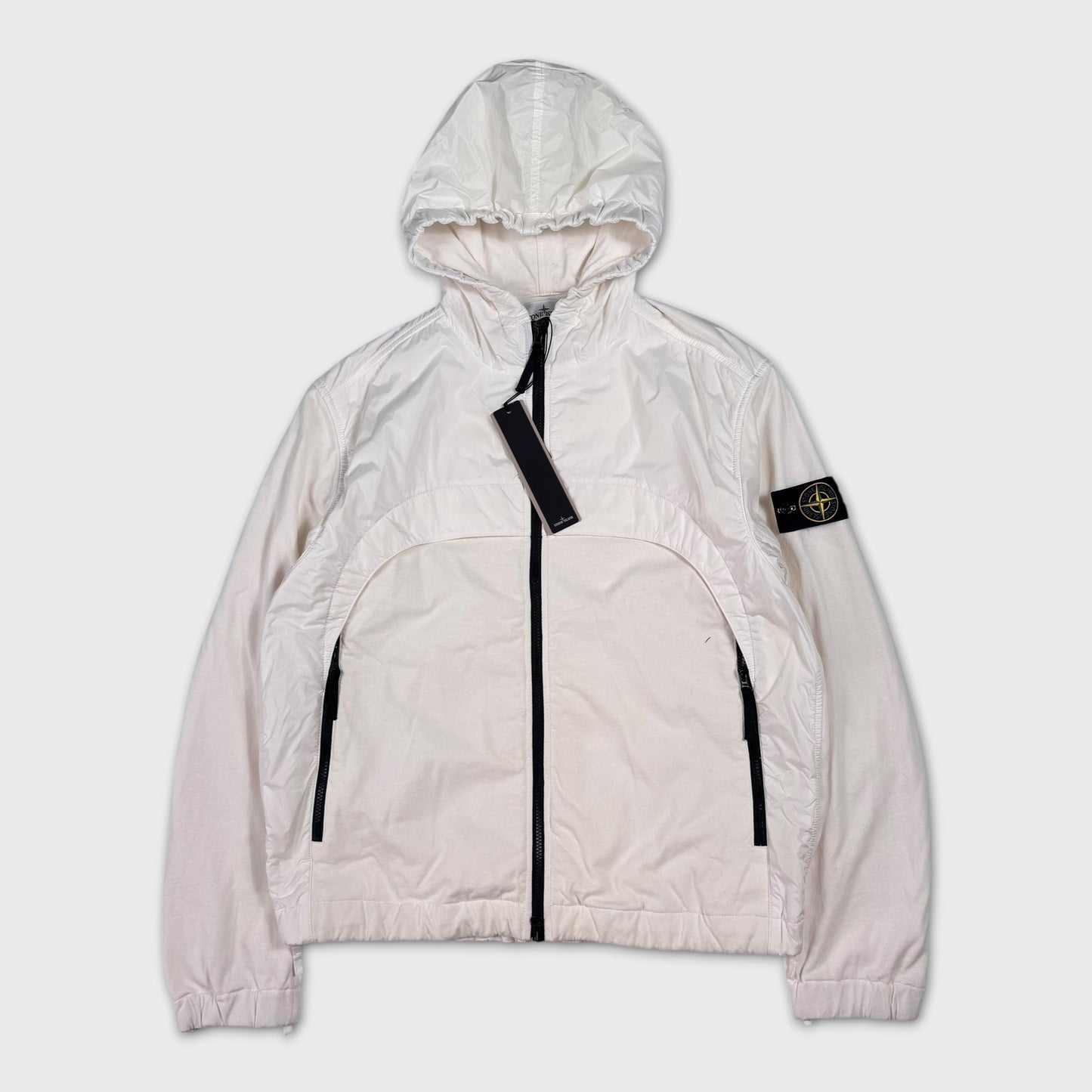 Stone Island Garment Dyed Crinkle Reps NY Jersey Jacket L
