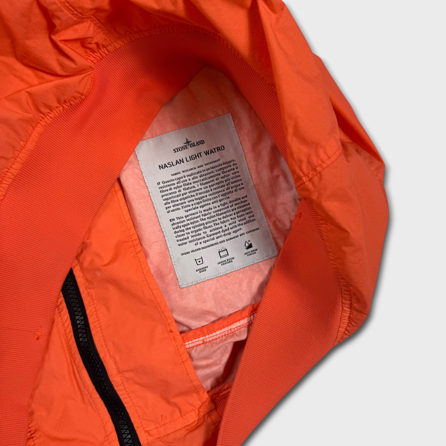 Stone Island Orange Naslan Light Watro Jacket M