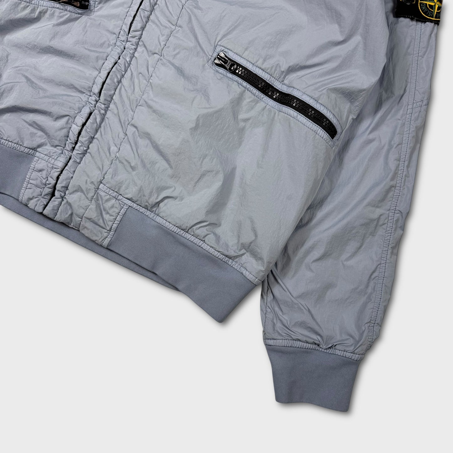 Stone Island Baby Blue Crinkle Reps NY Jacket XL
