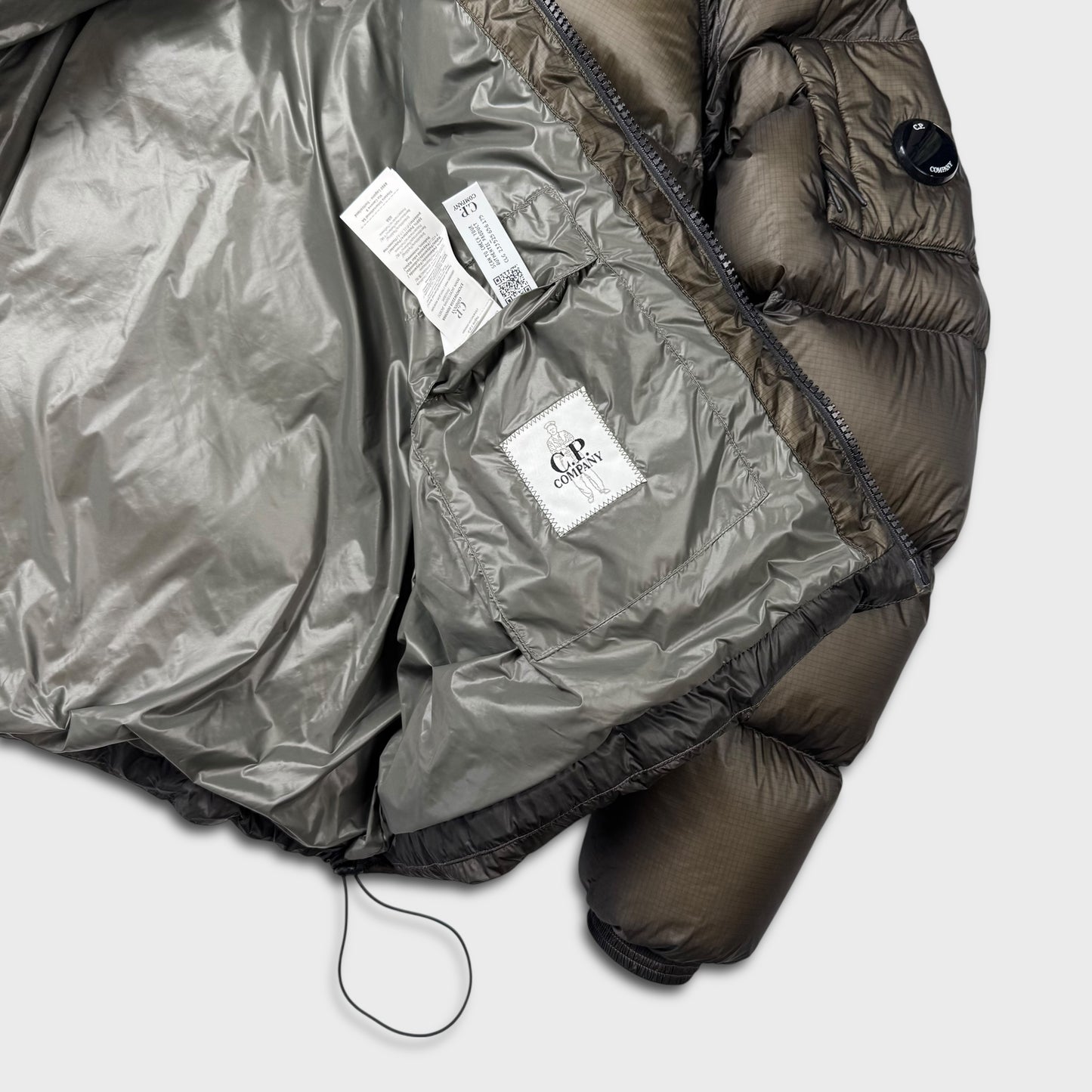CP Company Olive Grey DD Shell Puffer Jacket XXL