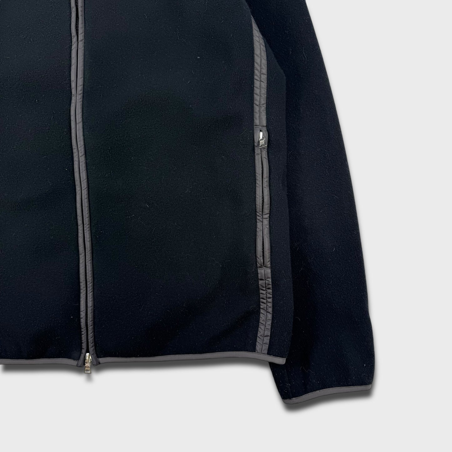 Prada Sport Black Zip Fleece Jacket M/L