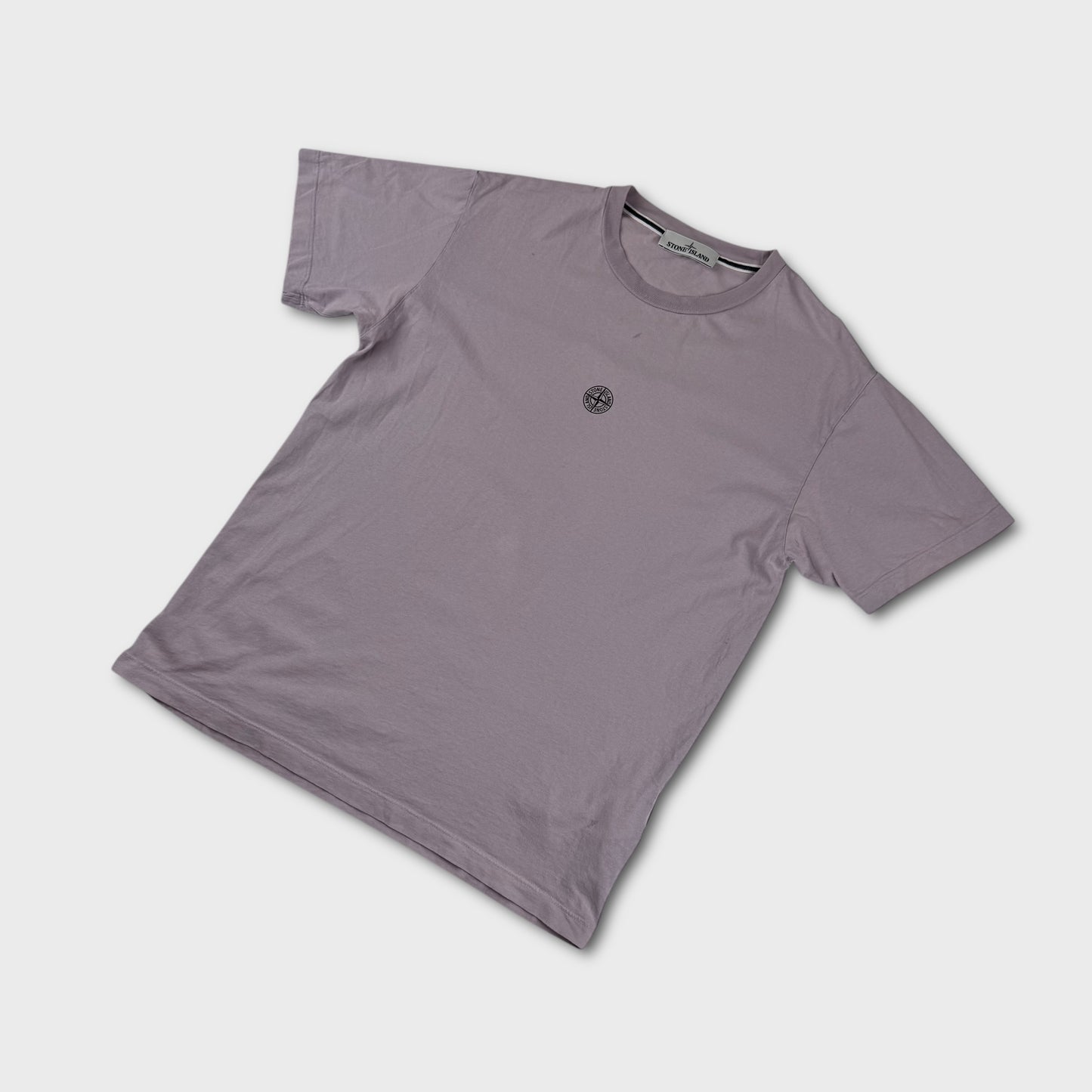 Stone Island Lilac Spellout T-Shirt L