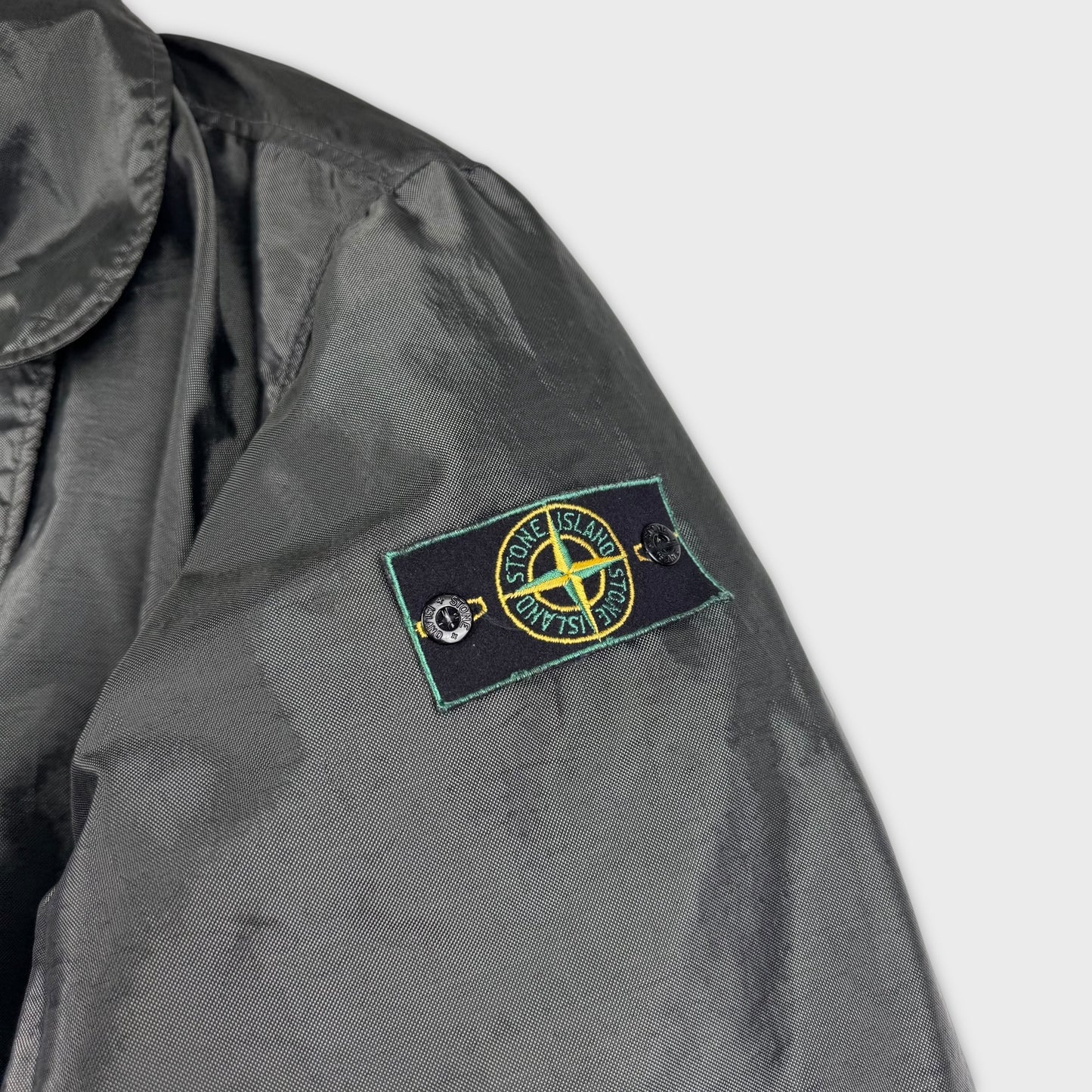 Stone Island 1995 Formula Steel Jacket w/ Liner + Green Edge XL