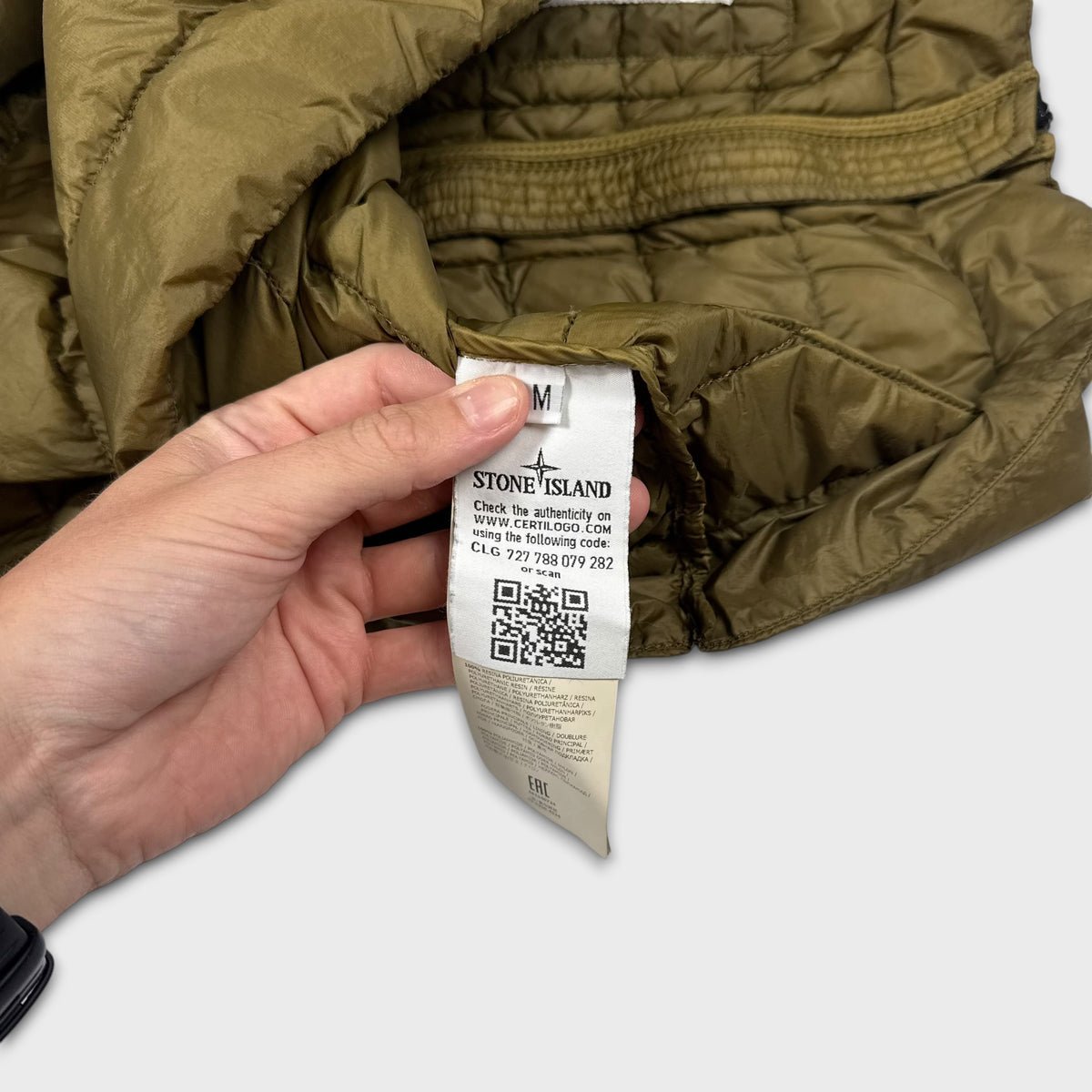 Stone Island Garment Dyed Micro Yarn Down Jacket M