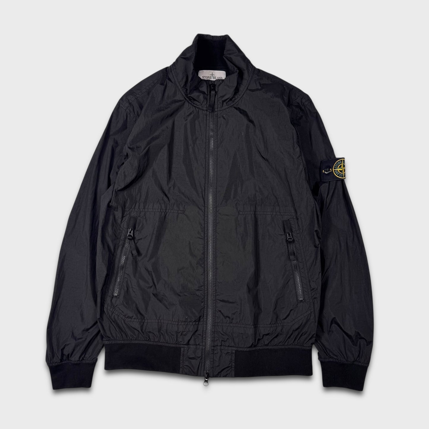 Stone Island Black Crinkle Reps NY Jacket M
