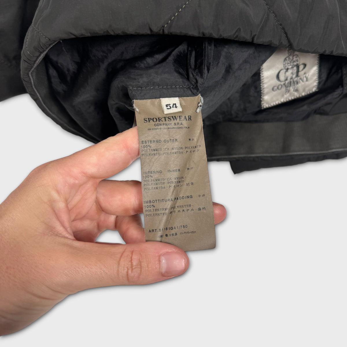 CP Company AW2009 Sniper Mask Nylon Quilted Jacket XL