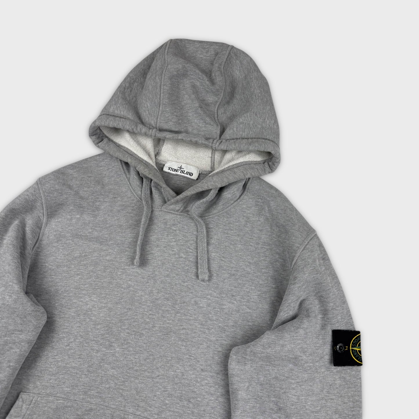 Stone Island Grey Pullover Hoodie L