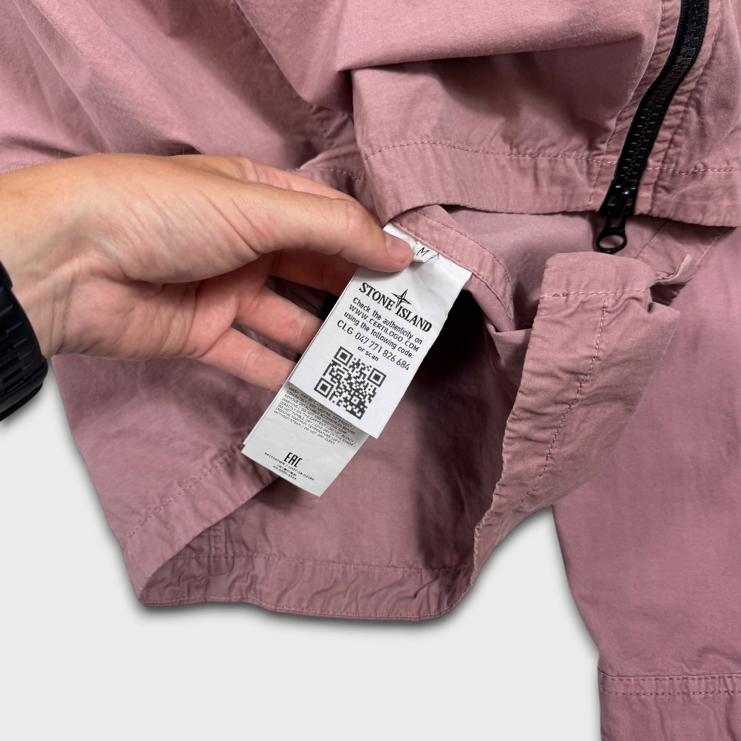 Stone Island Rose Quartz Double Pocket Overshirt M