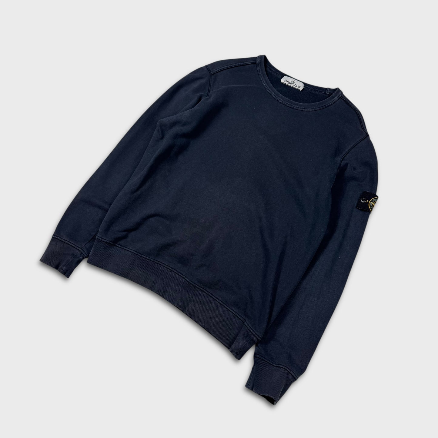 Stone Island Navy Crewneck Sweatshirt L