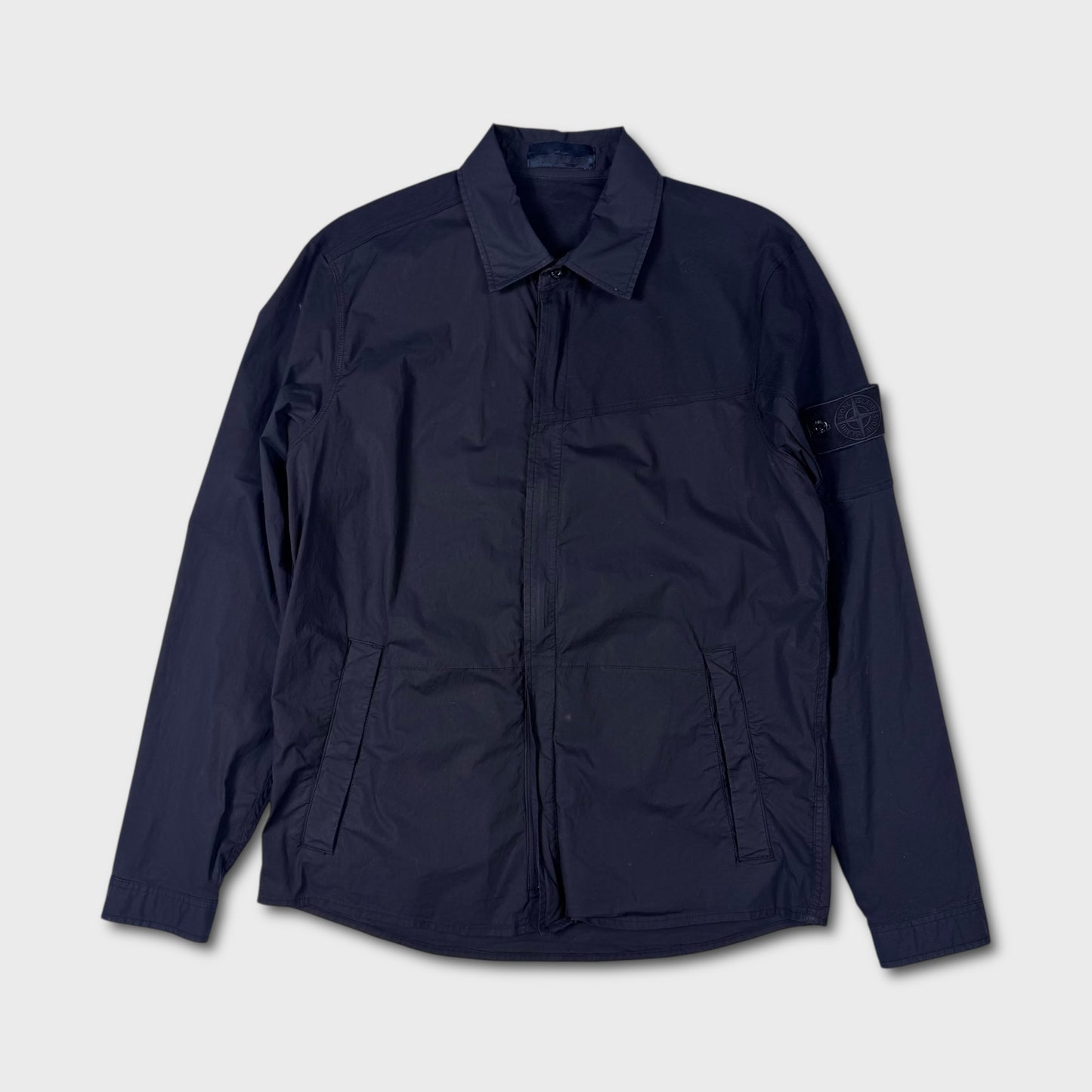 Stone Island Navy Ghost Tela Overshirt L