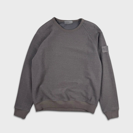 Stone Island Grey Woolen Ghost Knit L