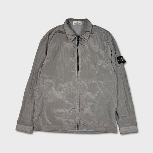 Stone Island Silver Nylon Metal Overshirt XXL