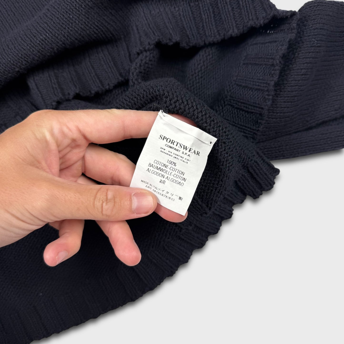 Stone Island ‘03 Navy Heavy Knit Jumper BNWT XL