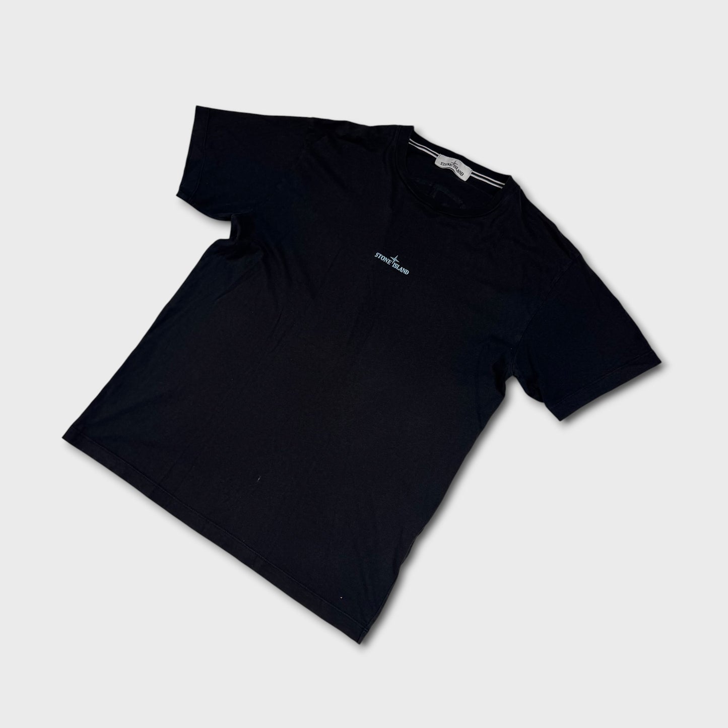 Stone Island Black Graphic T-Shirt L