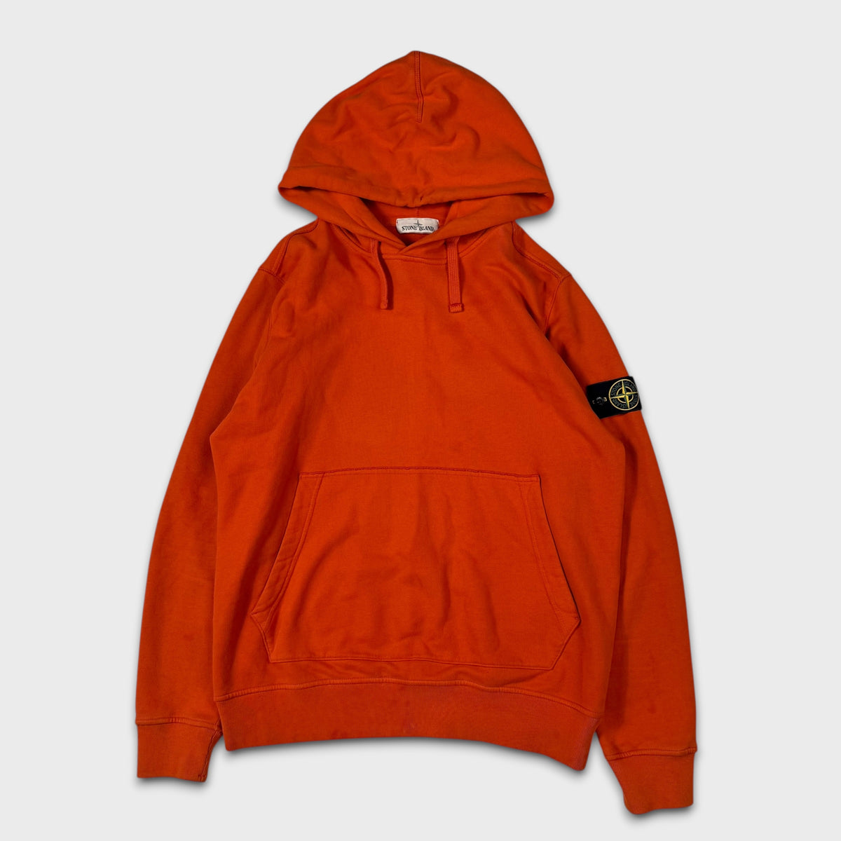 Stone Island Orange Pullover Hoodie XL