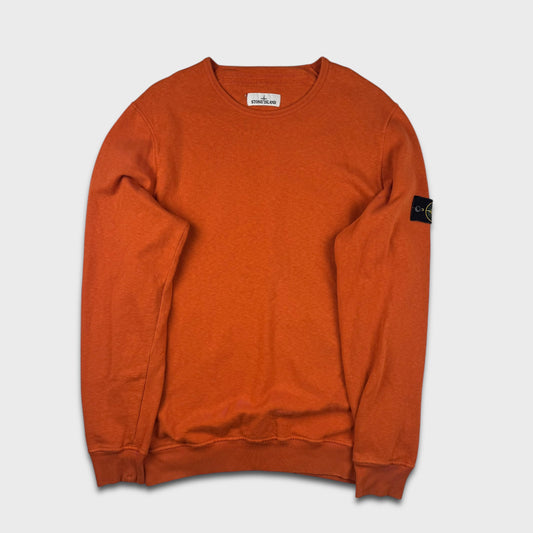 Stone Island Orange Crewneck Sweatshirt XL