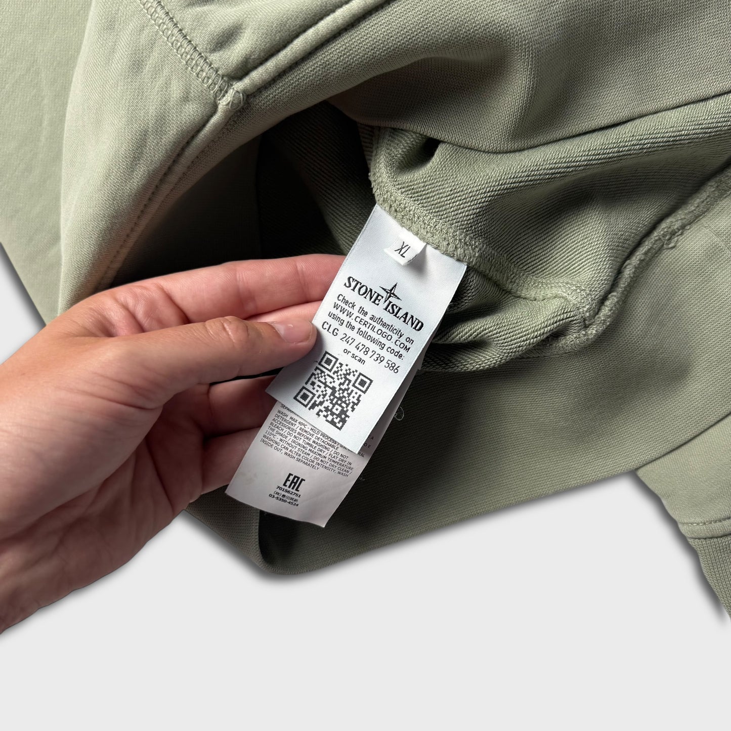 Stone Island Olive Green Crewneck XL