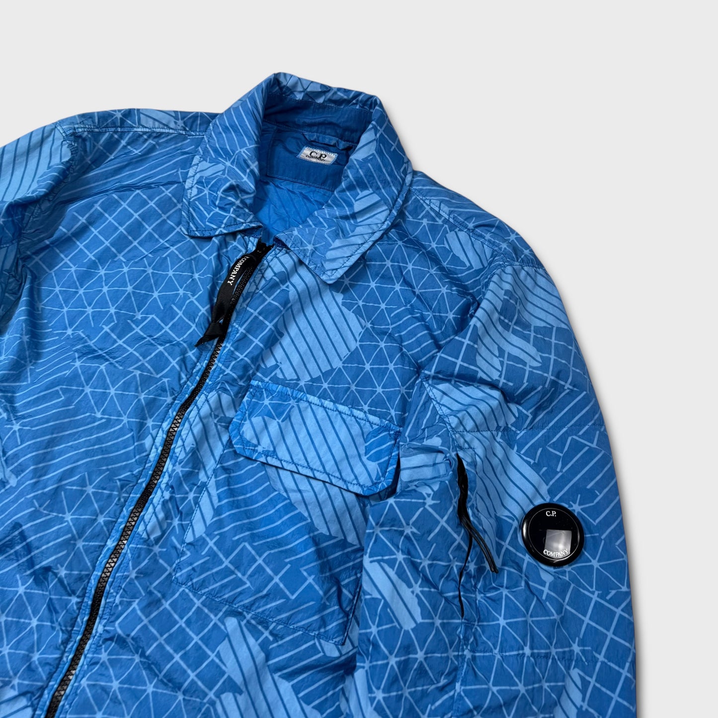 CP Company Blue Camo Net Overshirt Jacket XL