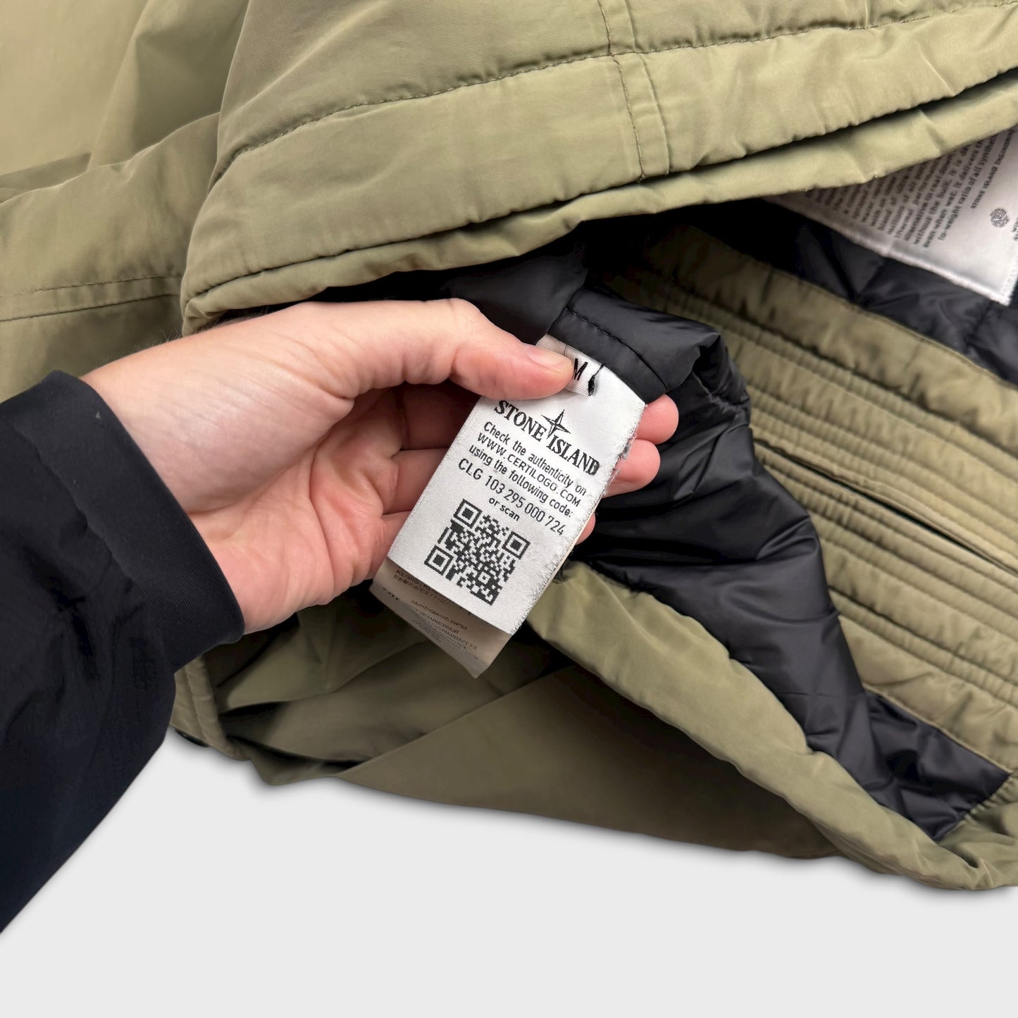 Stone Island Olive Primaloft Micro Reps Jacket M