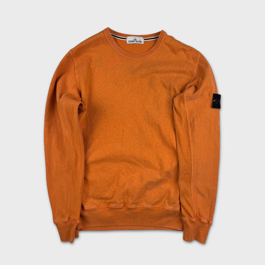 Stone Island Orange Crewneck Sweatshirt XL