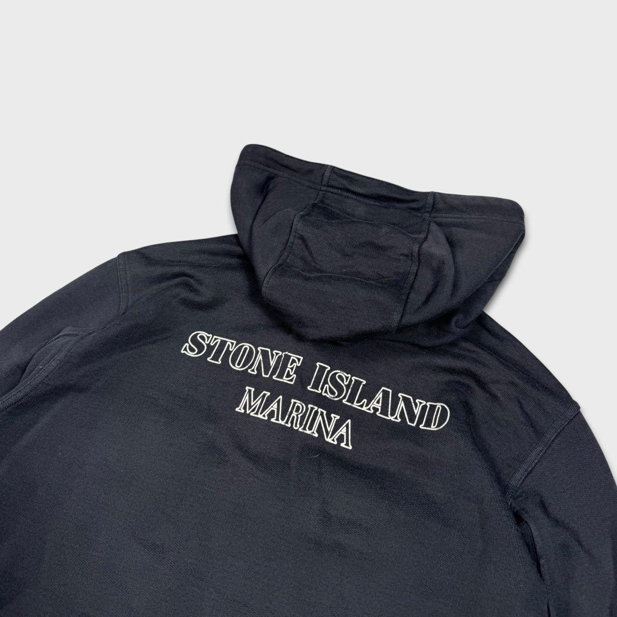 Stone Island Black Marina Hoodie M