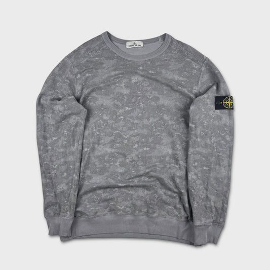 Stone Island Grey Camo Crewneck 3XL